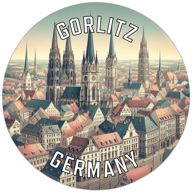 Gorlitz Germany Souvenir Vinyl Decal Sticker 2-Inch