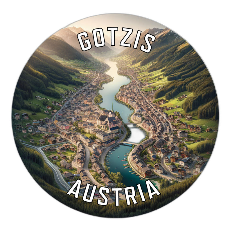 Gotzis Austria Souvenir Die Cut Flat Magnet 2-Inch