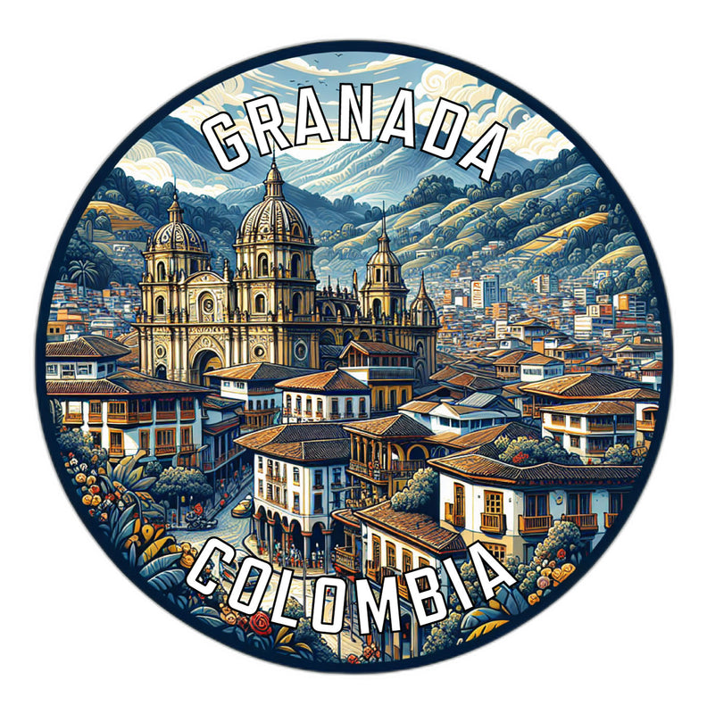 Granada Colombia Souvenir Vinyl Decal Sticker 2-Inch