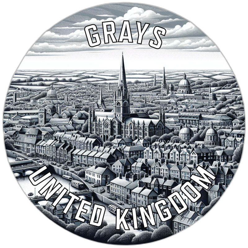 Grays United Kingdom Souvenir Vinyl Decal Sticker 2-Inch