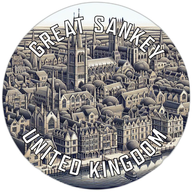Great Sankey United Kingdom Souvenir Vinyl Decal Sticker 2-Inch