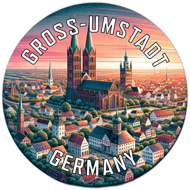 Gross Umstadt Germany Souvenir Die Cut Flat Magnet 6-Inch