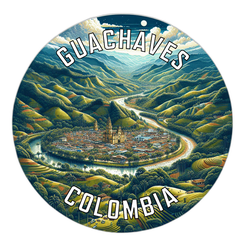 Guachaves Colombia Souvenir Vinyl Decal Sticker 2-Inch