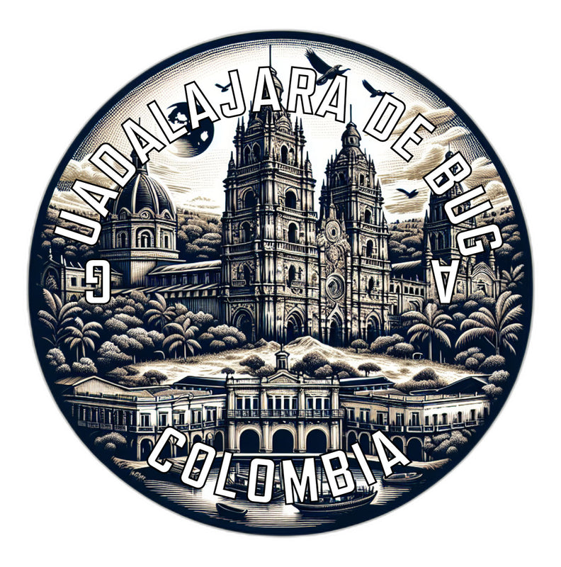 Guadalajara de Buga Colombia Souvenir Die Cut Flat Magnet 2-Inch