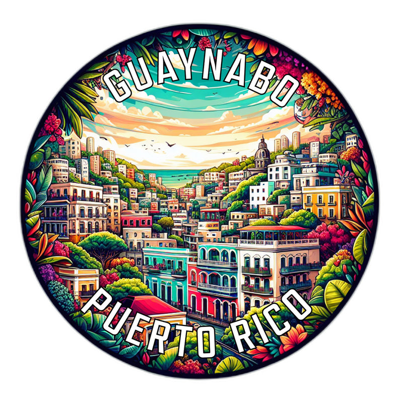 Guaynabo Puerto Rico Souvenir Die Cut Flat Magnet 2-Inch