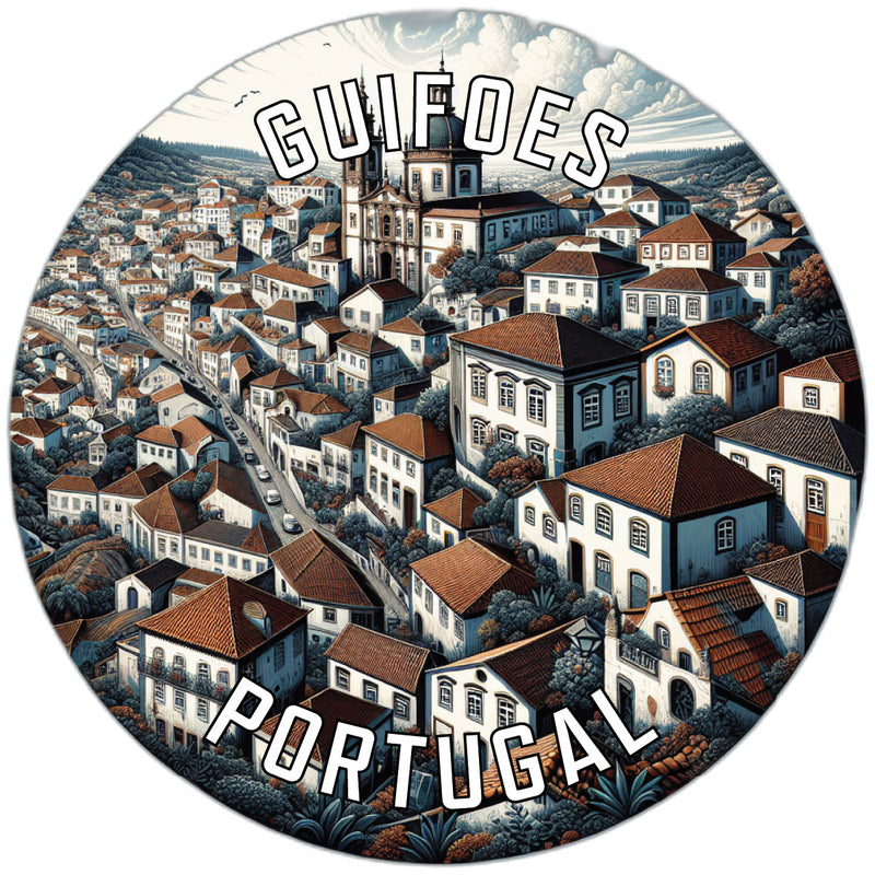 Guifoes Portugal Souvenir Die Cut Flat Magnet 6-Inch