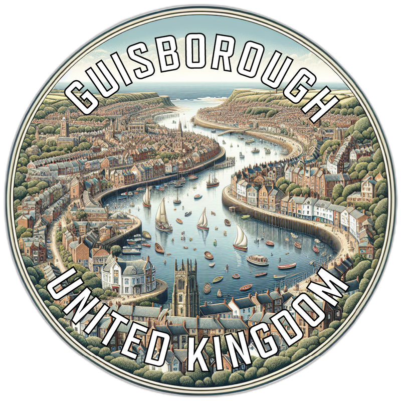 Guisborough United Kingdom Souvenir Die Cut Flat Magnet 2-Inch