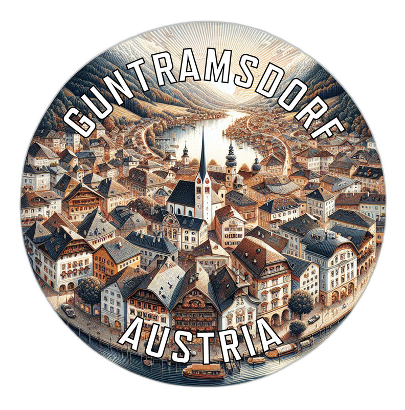 Guntramsdorf Austria Souvenir Die Cut Flat Magnet 2-Inch