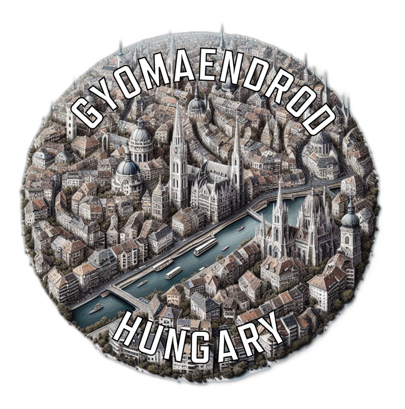 Gyomaendrod Hungary Souvenir Die Cut Flat Magnet 2-Inch