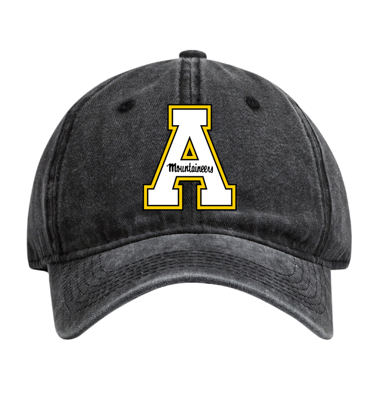 Appalachian State Officially Licensed Dad Hat - Unisex Baseball Cap Colorful Logo Black