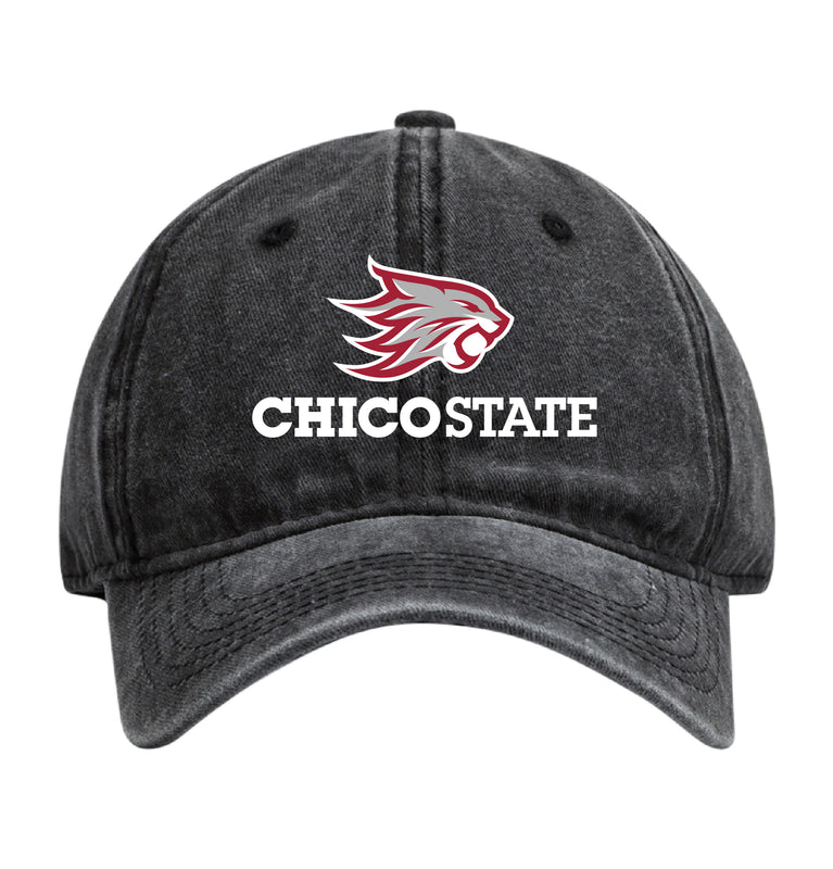 California State University, Chico Officially Licensed Dad Hat - Unisex Baseball Cap Colorful Logo Black