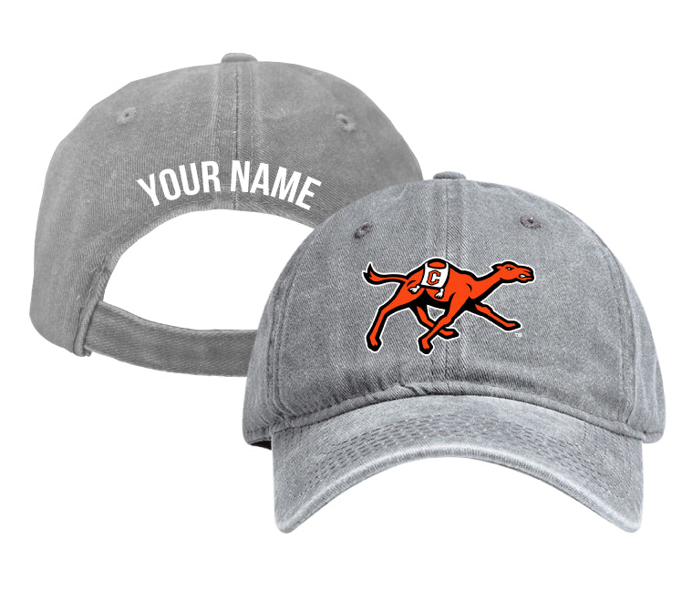 Campbell University Fighting Camels Personalized College Dad Hat – Officially Licensed Baseball Cap Gray