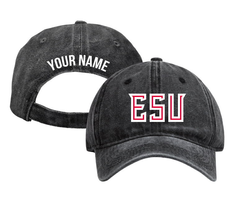 East Stroudsburg University Personalized College Dad Hat – Officially Licensed Baseball Cap Black