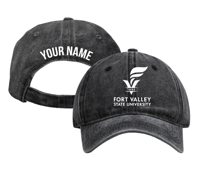 Fort Valley State University Personalized College Dad Hat – Officially Licensed Adjustable Baseball Cap Black