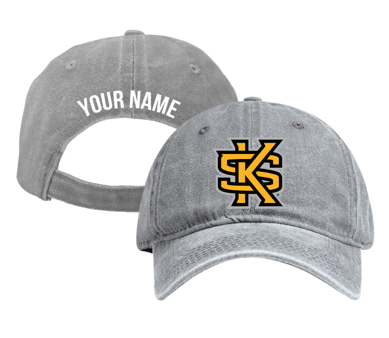 Kennesaw State University Personalized College Dad Hat – Officially Licensed Baseball Cap Gray