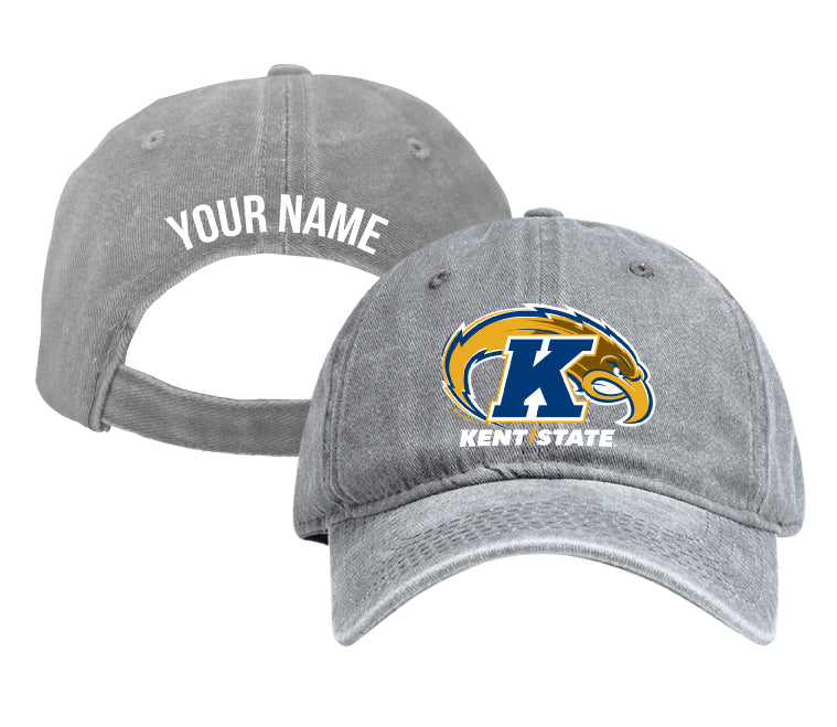 Kent State University Personalized College Dad Hat – Officially Licensed Baseball Cap Gray