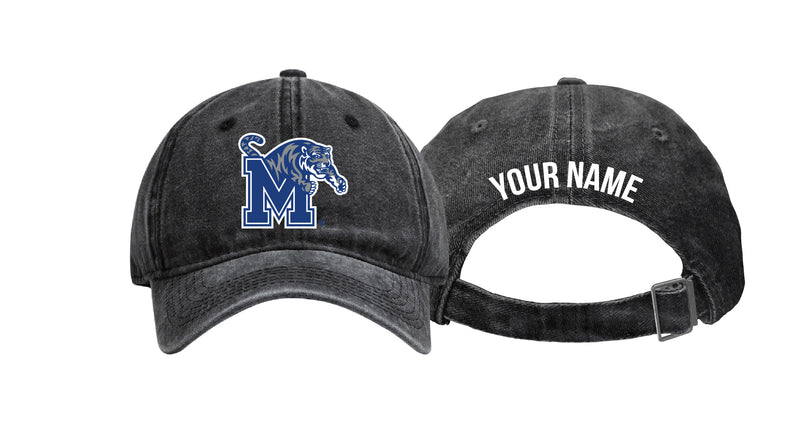 Memphis Tigers Personalized College Dad Hat – Officially Licensed Adjustable Baseball Cap Black