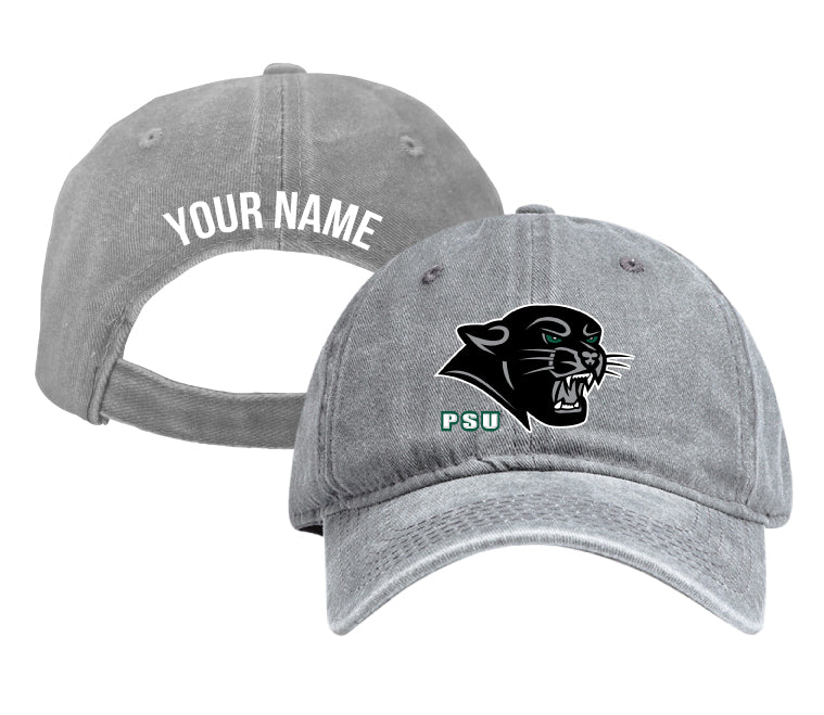 Plymouth State University Personalized College Dad Hat – Officially Licensed Baseball Cap Gray