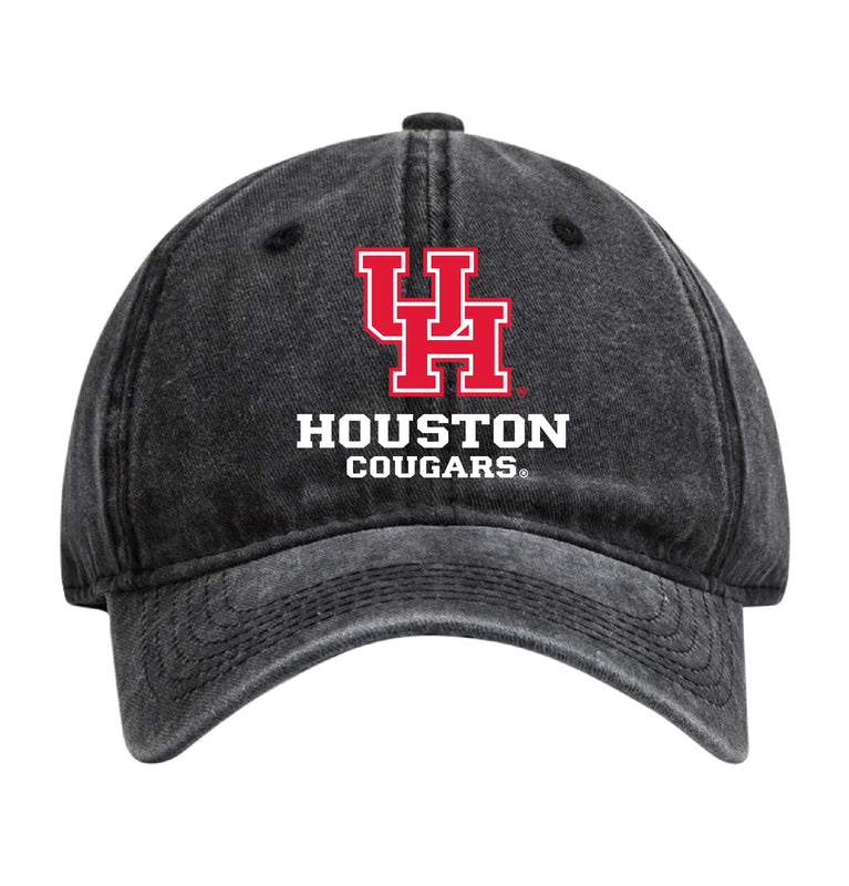 University of Houston Officially Licensed Dad Hat - Unisex Baseball Cap Colorful Logo Black