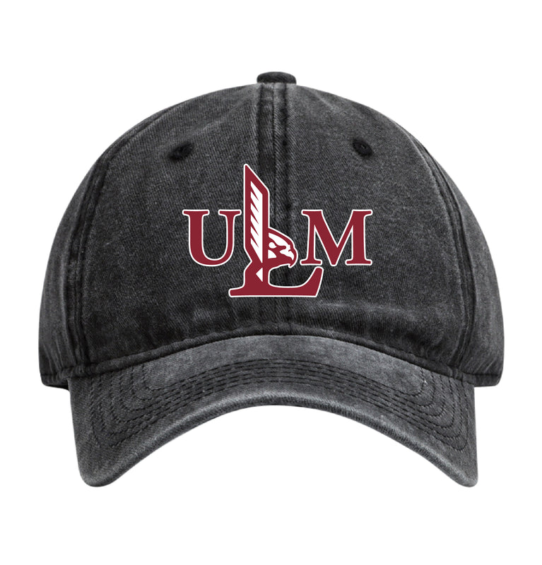 University of Louisiana Monroe Officially Licensed Dad Hat - Unisex Baseball Cap Colorful Logo Black