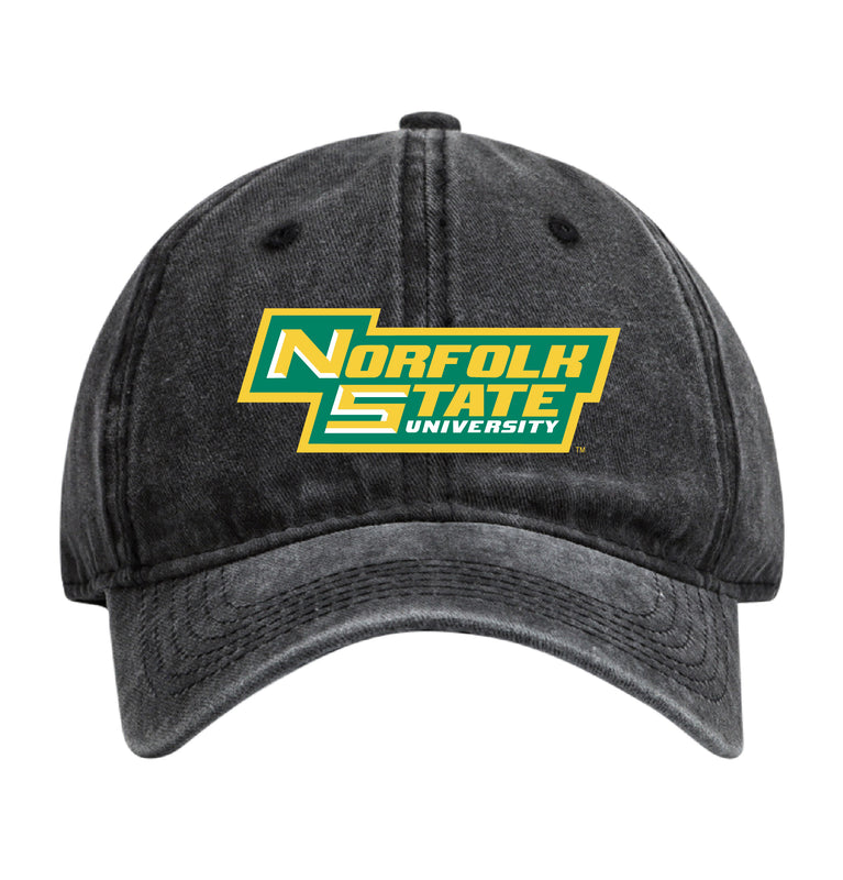 Norfolk State University Officially Licensed Dad Hat - Unisex Baseball Cap Colorful Logo Black