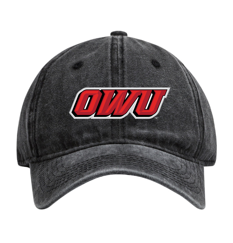 Ohio Wesleyan University Officially Licensed Dad Hat - Unisex Baseball Cap Colorful Logo Black