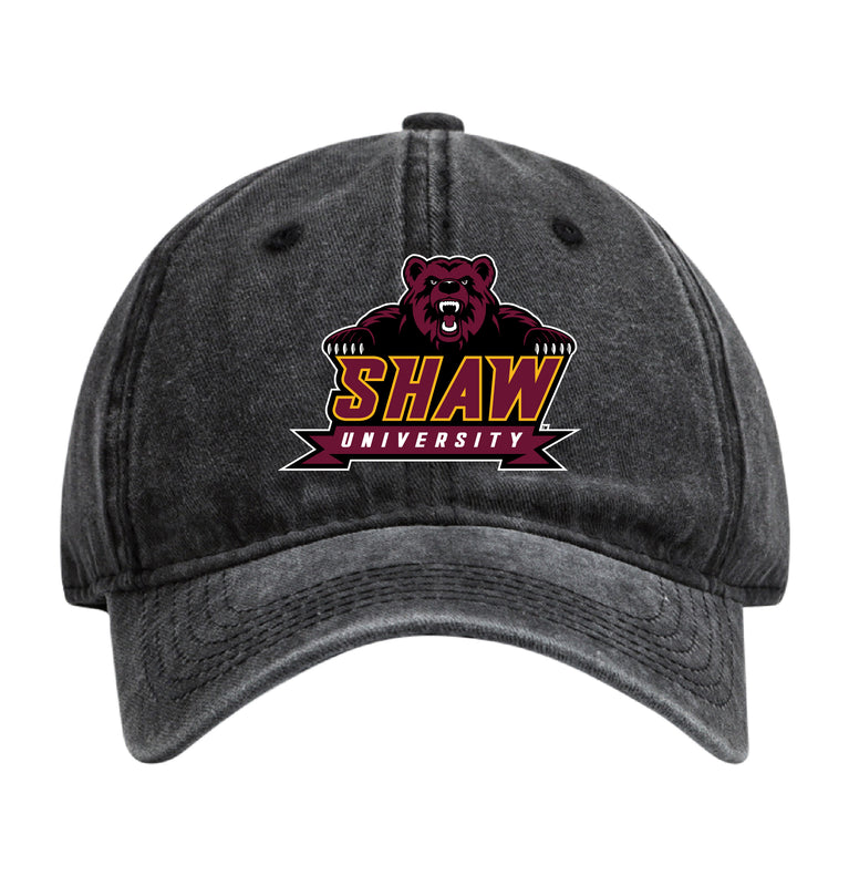 Shaw University Bears Officially Licensed Dad Hat - Unisex Baseball Cap Colorful Logo Black