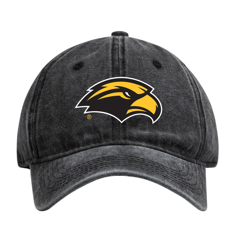 Southern Mississippi Golden Eagles Officially Licensed Dad Hat - Unisex Baseball Cap Colorful Logo Black