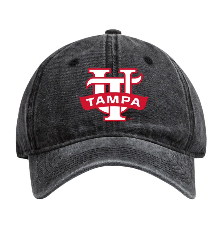 University of Tampa Spartans Officially Licensed Dad Hat - Unisex Baseball Cap Colorful Logo Black