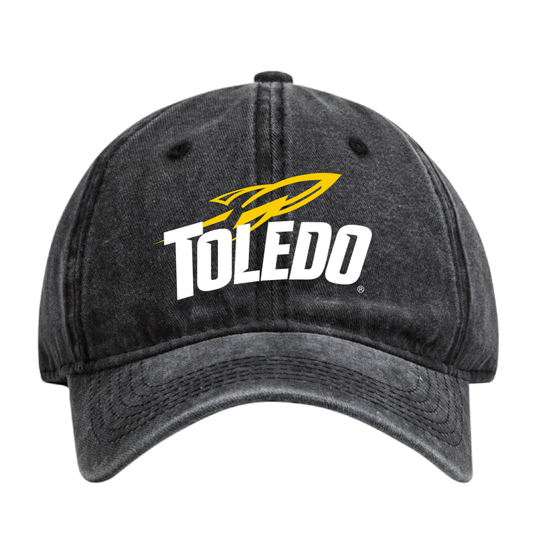Toledo Rockets Officially Licensed Dad Hat - Unisex Baseball Cap Colorful Logo Black