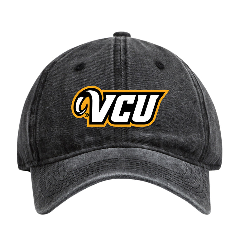Virginia Commonwealth Officially Licensed Dad Hat - Unisex Baseball Cap Colorful Logo Black