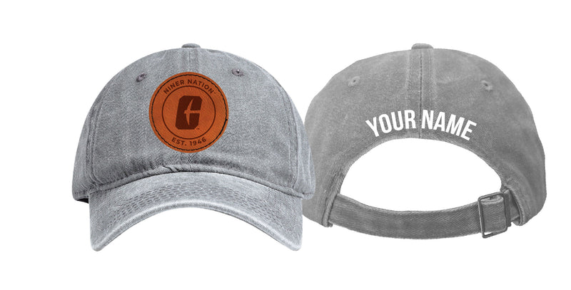 North Carolina Greensboro Spartans Offic. LIC. Custom Dad Hat – Unisex Baseball Cap with Engraved Patch (Round/Hexagon) Black