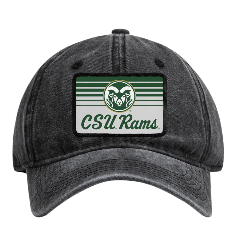 Colorado State Rams Officially Licensed Unisex Dad Hat with Rectangle or Round Cloth Patch Black|Rectangle