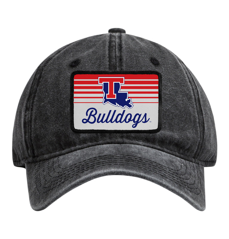 Louisiana Tech Bulldogs Officially Licensed Unisex Dad Hat with Rectangle or Round Cloth Patch Black|Rectangle