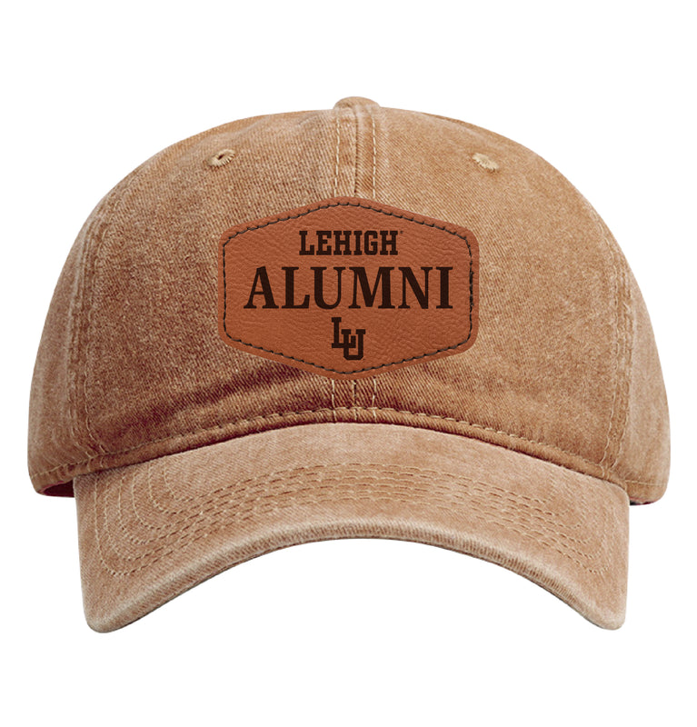 Lehigh University Mountain Hawks Officially Licensed Alumni Dad Hat – Adjustable Cap with Engraved Hex Patch Coffee