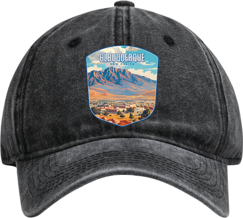 Albuquerque New Mexico Dad Hat – Unisex Soft Baseball Cap Black