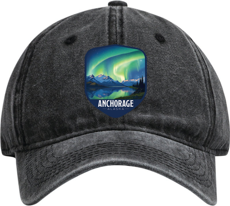 Anchorage Alaska Dad Hat – Unisex Soft Baseball Cap Black