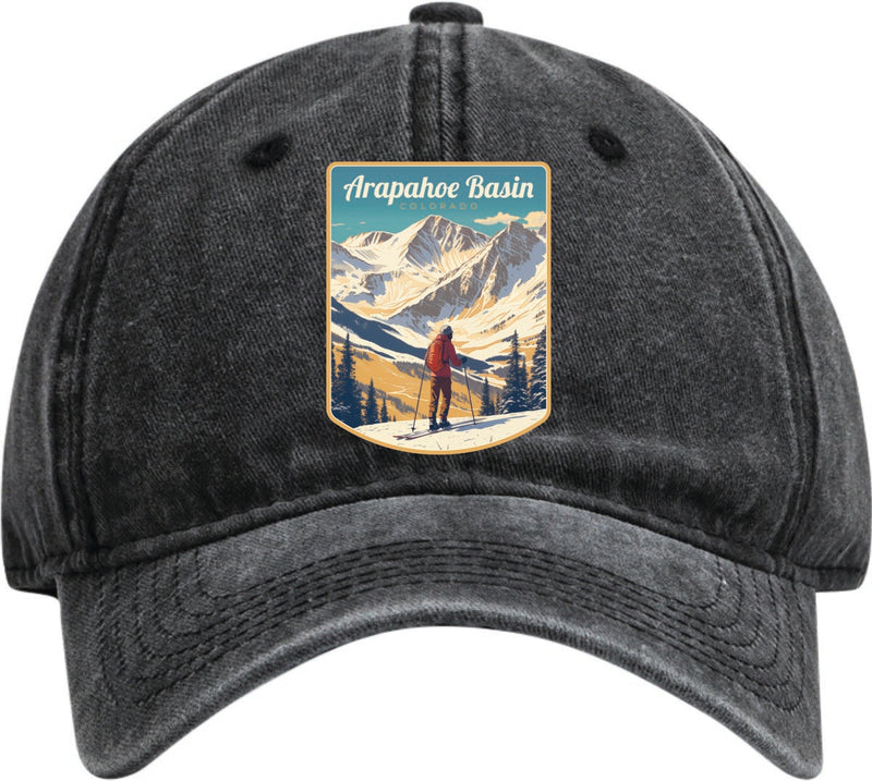 Arapahoe Basin Colorado Dad Hat – Unisex Soft Baseball Cap Black