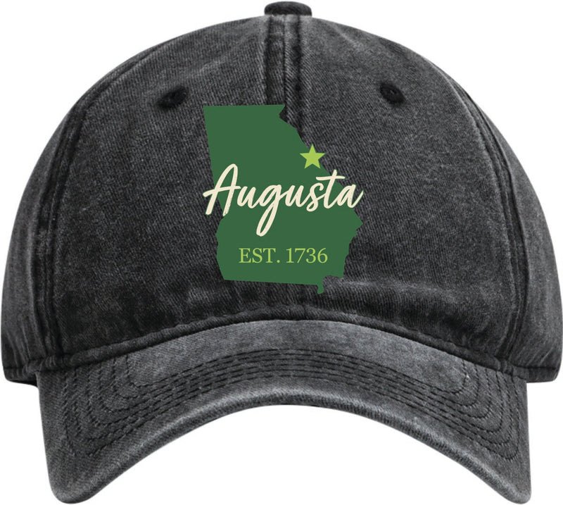 Augusta Georgia Dad Hat – Unisex Soft Baseball Cap Black