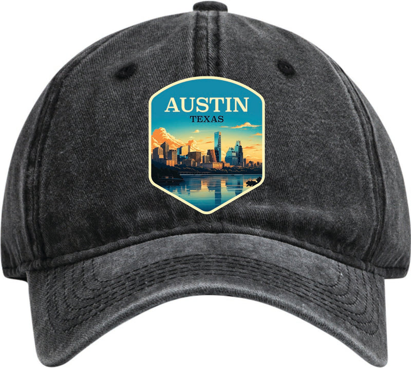 Austin Texas Dad Hat – Unisex Soft Baseball Cap Black