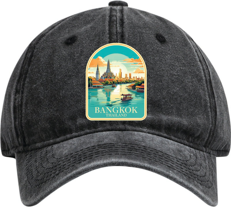 Bangkok Thailand Dad Hat – Unisex Soft Baseball Cap Black
