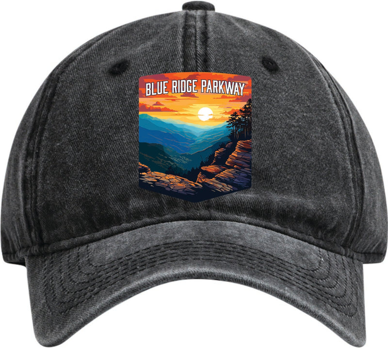 Blue Ridge Parkway Dad Hat – Unisex Soft Baseball Cap Black