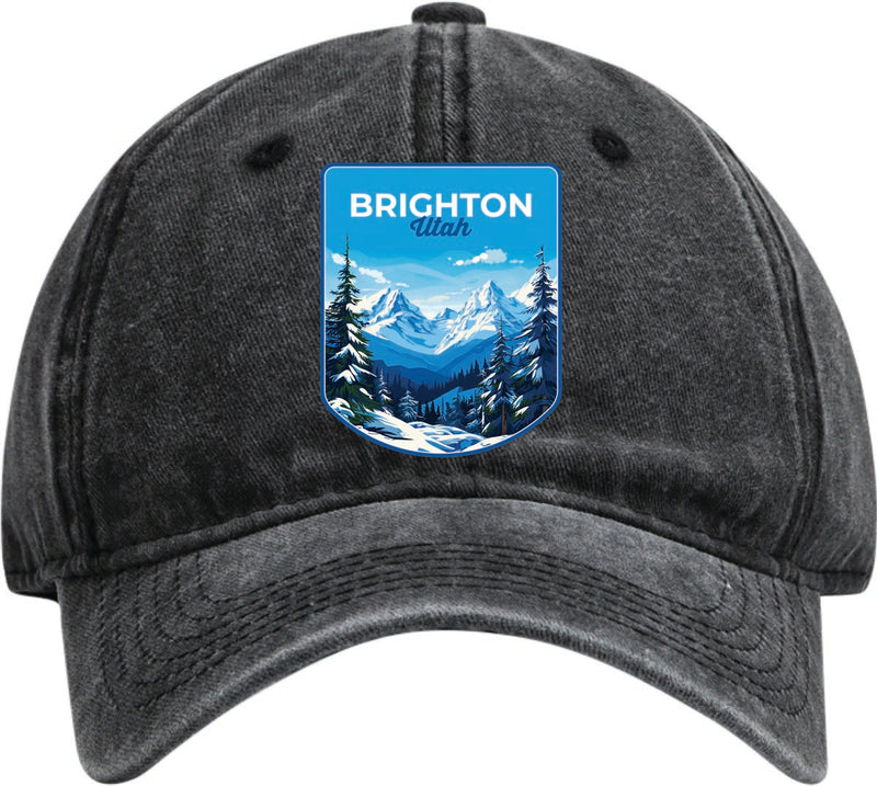 Brighton Utah Dad Hat – Unisex Soft Baseball Cap Black