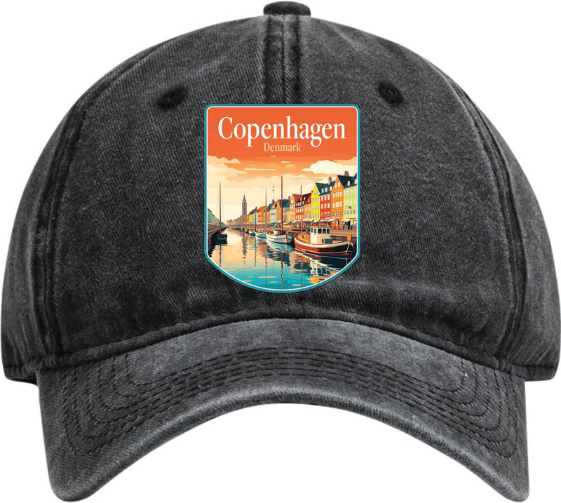 Copenhagen Denmark Dad Hat – Unisex Soft Baseball Cap Black