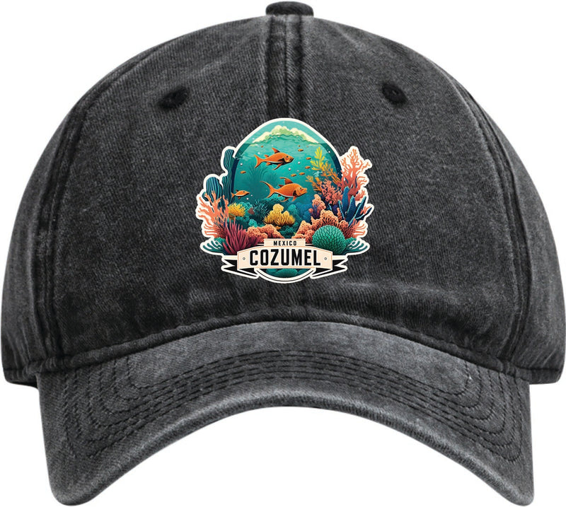 Cozumel Mexico Dad Hat – Unisex Soft Baseball Cap Black