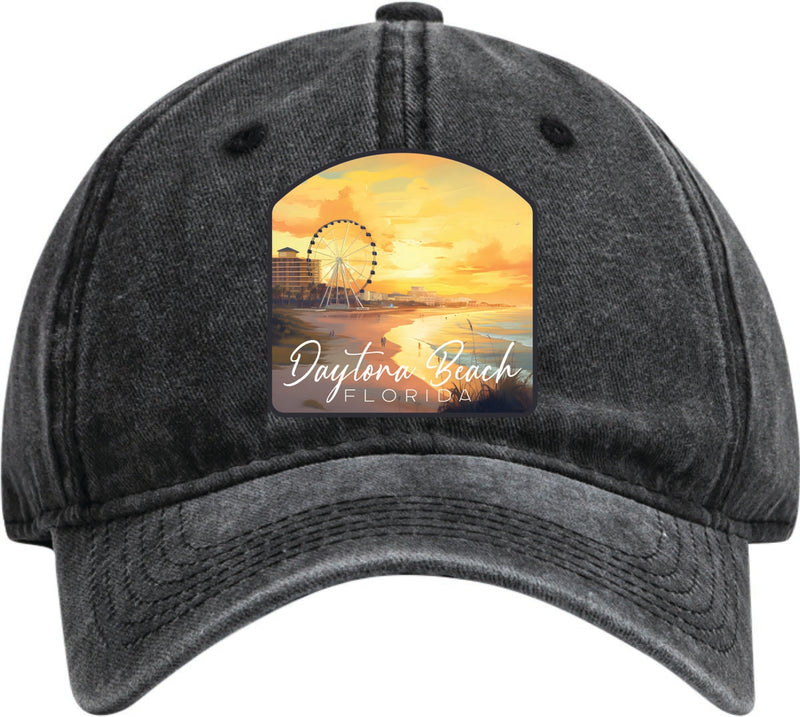 Daytona Beach Florida Dad Hat – Unisex Soft Baseball Cap Black