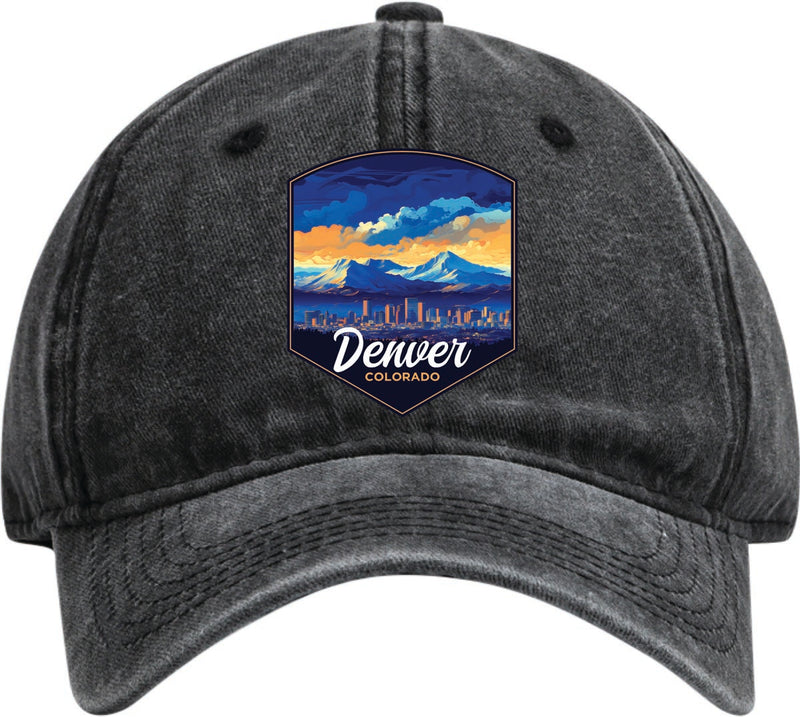 Denver Colorado Dad Hat – Unisex Soft Baseball Cap Black