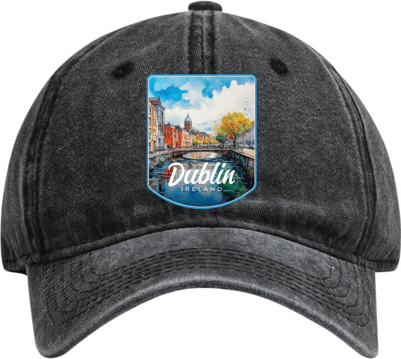 Dublin Ireland Dad Hat – Unisex Soft Baseball Cap Black