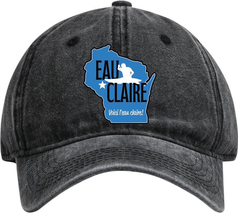Eau Claire Wisconsin Dad Hat – Unisex Soft Baseball Cap Black