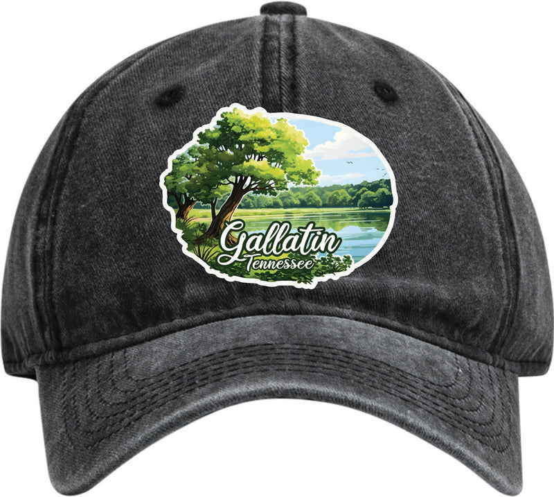 Gallatin Tennessee Dad Hat – Unisex Soft Baseball Cap Black